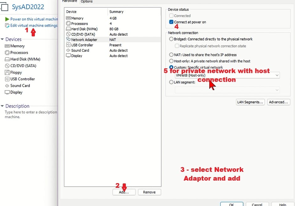 Windows Server 2022 Datacenter on VMware Workstation Virtual Machine(VM)