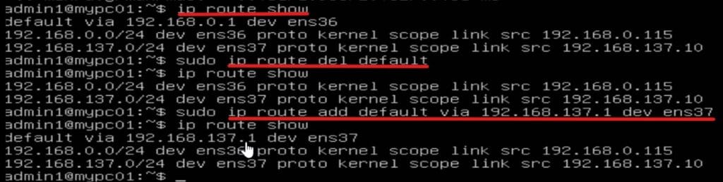 Network Configuration on Ubuntu Server - Add routes