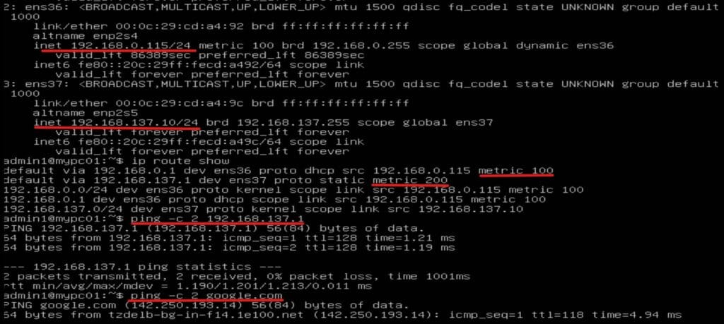 Network Configuration on Ubuntu Server - Permanent IP