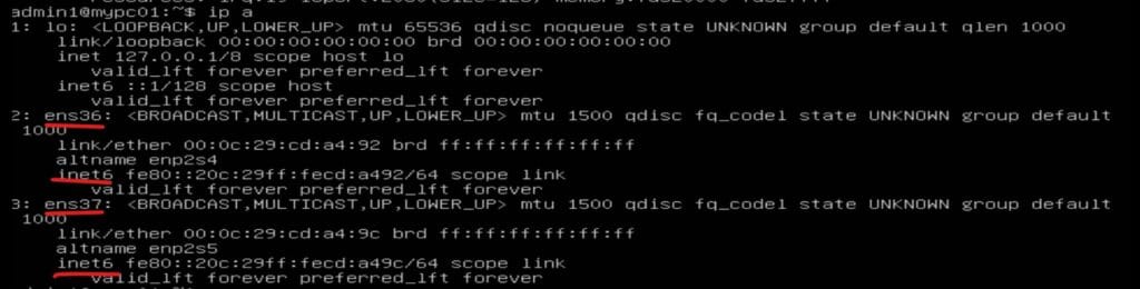 Network Configuration on Ubuntu Server - Enabled Eth