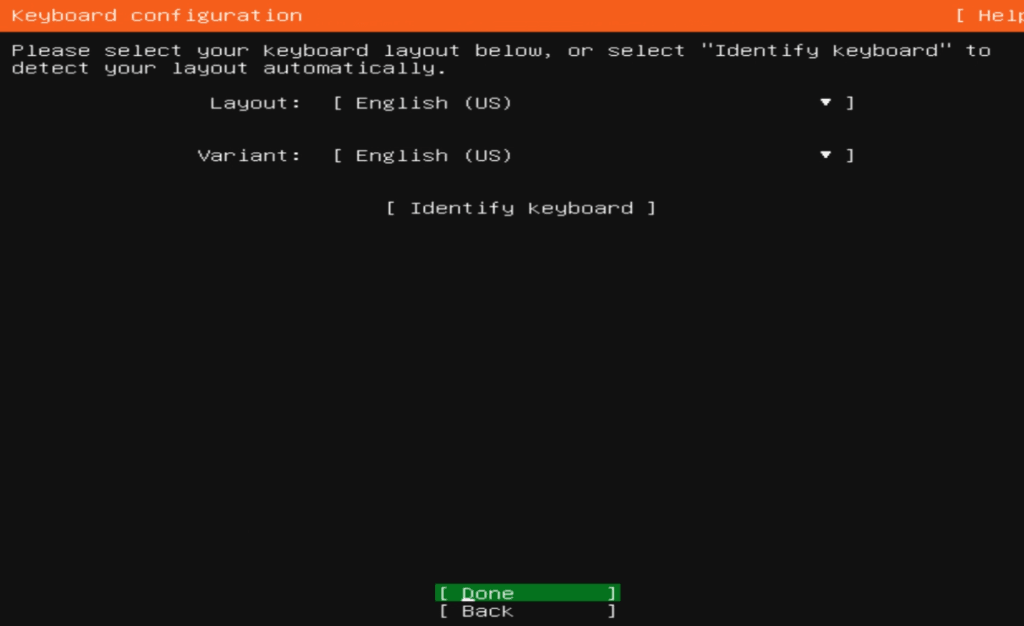 Install Ubuntu/Linux OS on VM keyb