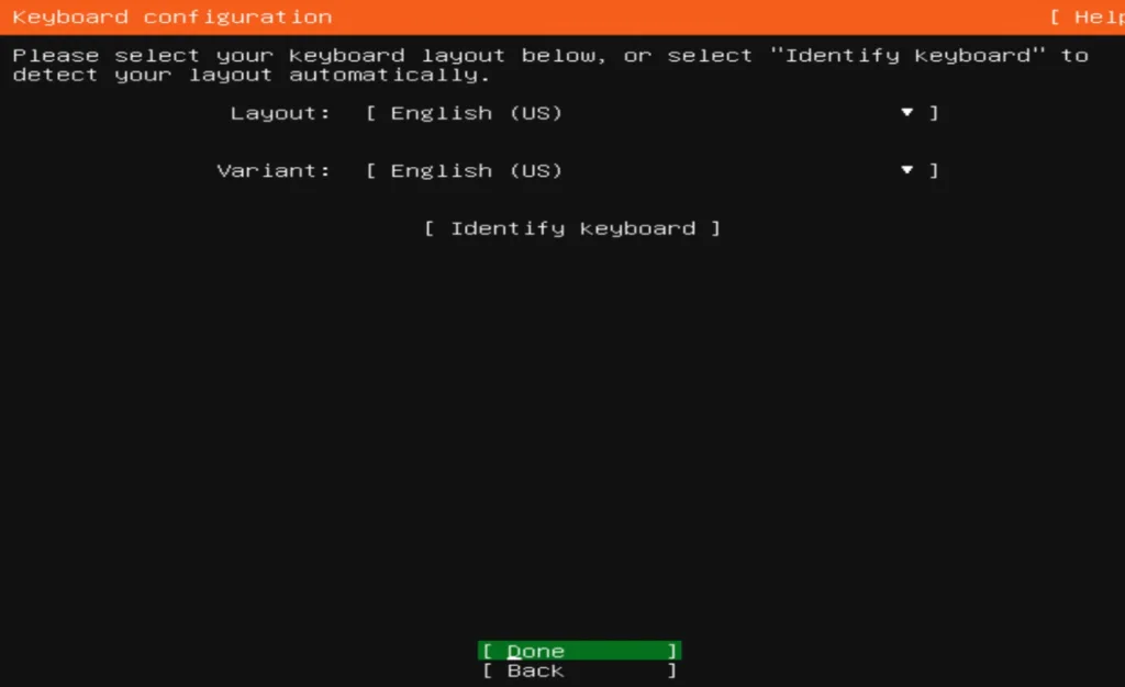 Install Ubuntu/Linux OS on VM keyb