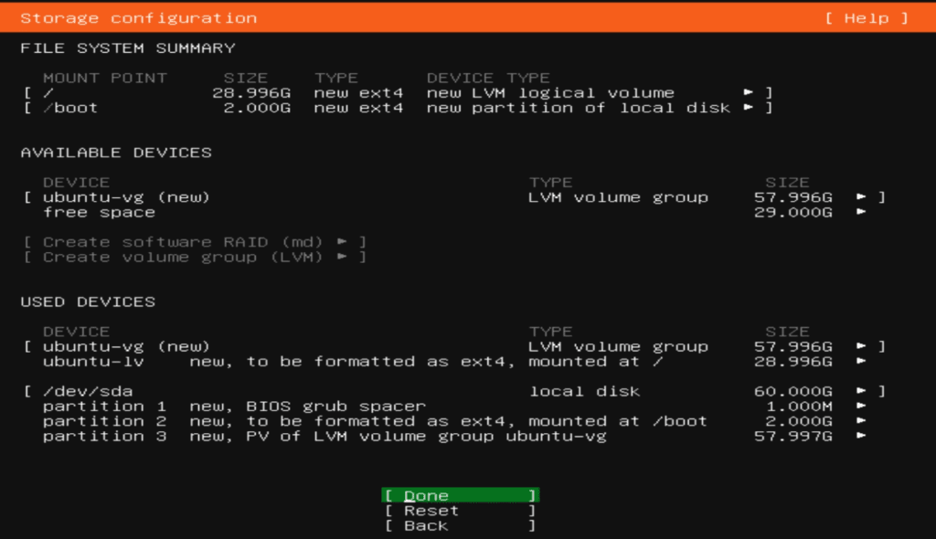Install Ubuntu/Linux OS on VM LVM