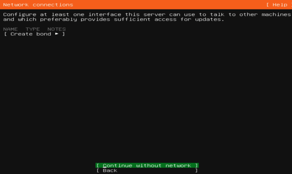 Install Ubuntu/Linux OS on VM Net