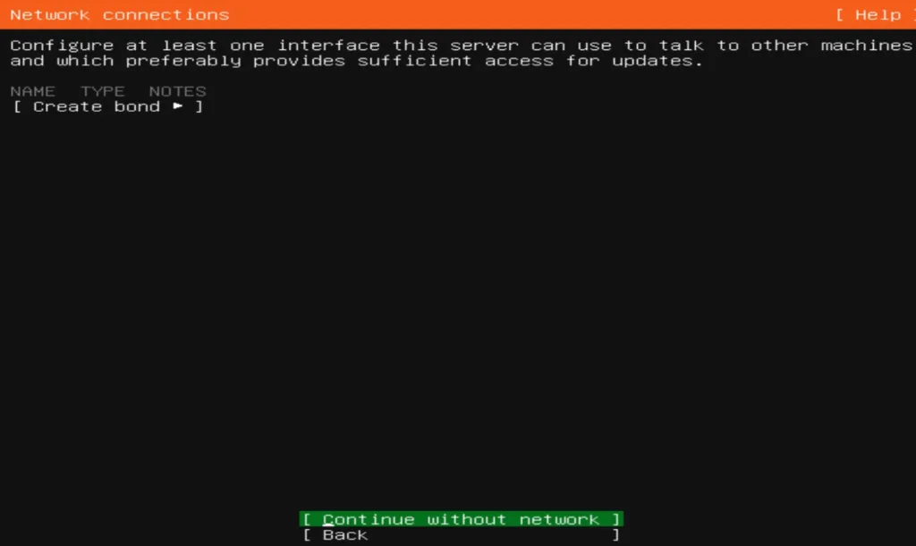 Install Ubuntu/Linux OS on VM Net