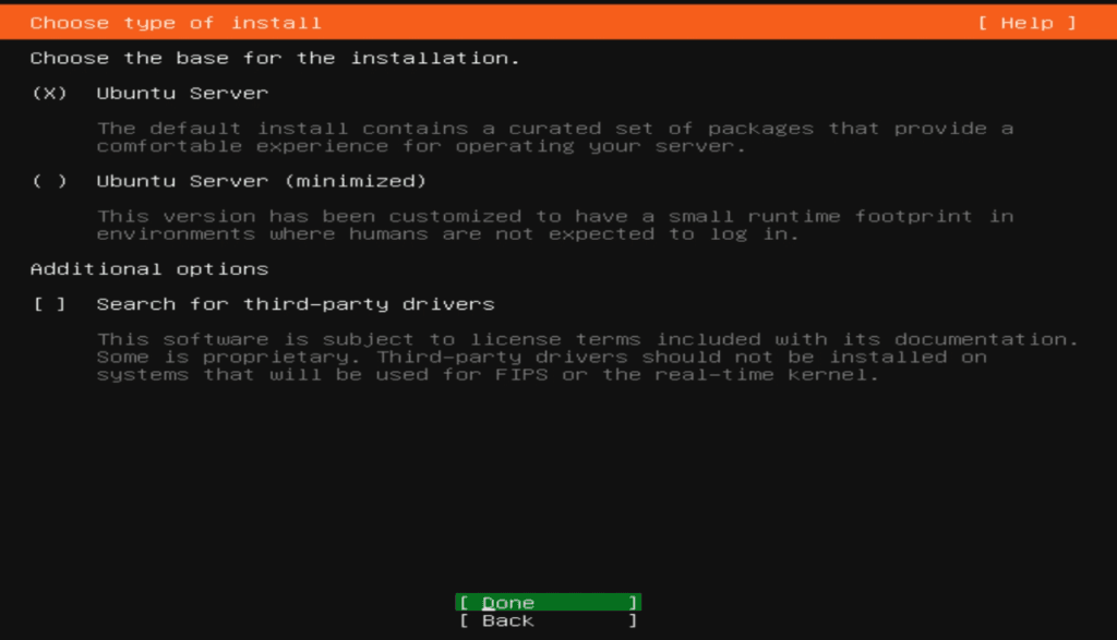 Install Ubuntu/Linux OS on VM Server