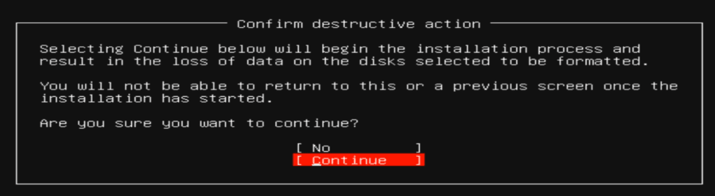 Install Ubuntu/Linux OS on VM continue