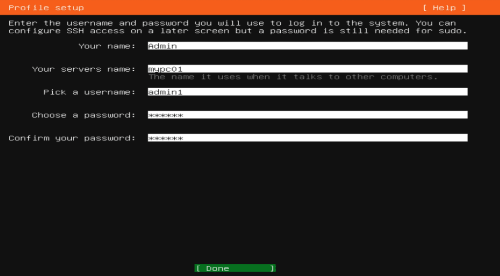 Install Ubuntu/Linux OS on VM Details