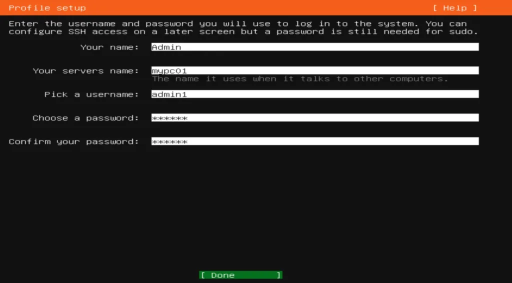 Install Ubuntu/Linux OS on VM Details