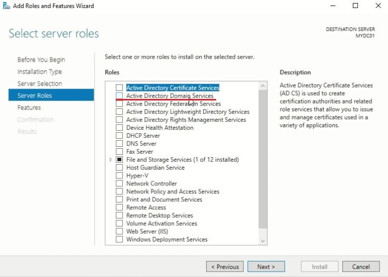 Install Active Directory Domain Service (AD DS) and Promote to Domain Controller (DC) - Add ADDS