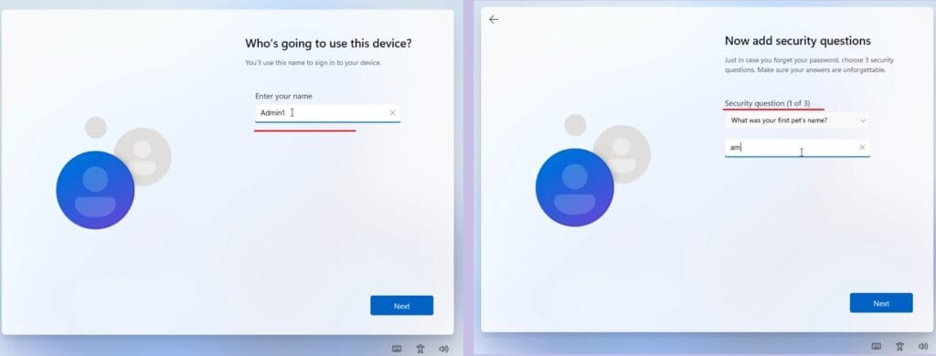 Create VM with TPM and install Windows 11 - User and securityQsn