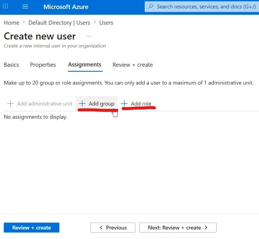 Microsoft Entra ID - Add Role group