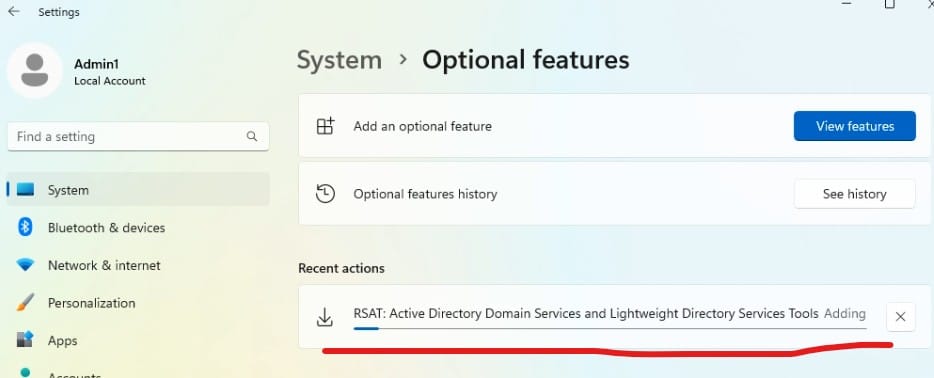 Client Join a domain RSAT for join domain